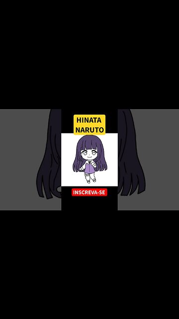COMO DESENHAR HINATA DE NARUTO - FÁCIL #shorts #naruto