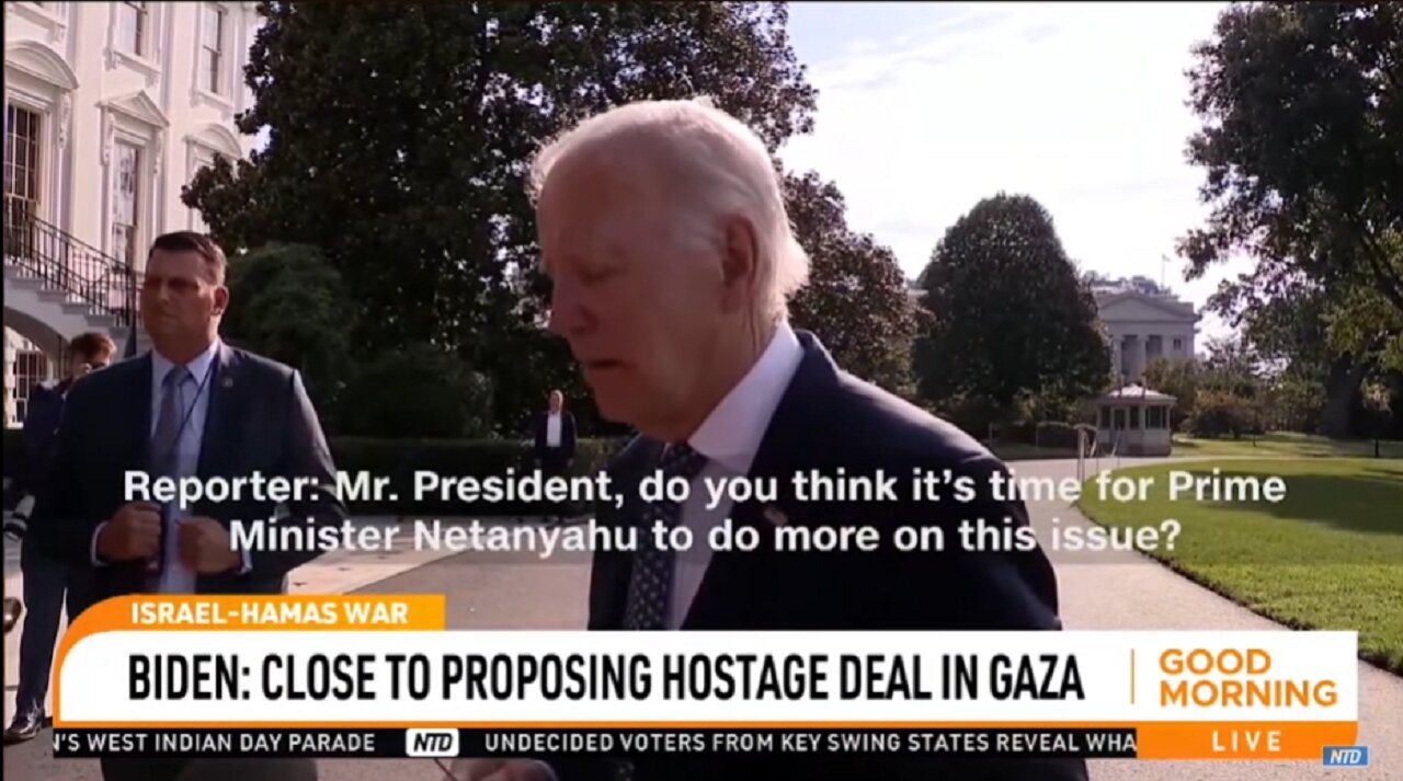 BIDEN - CLOSE TO PROPOSING HOSTAGE DEAL IN GAZA