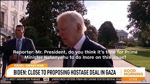 BIDEN - CLOSE TO PROPOSING HOSTAGE DEAL IN GAZA