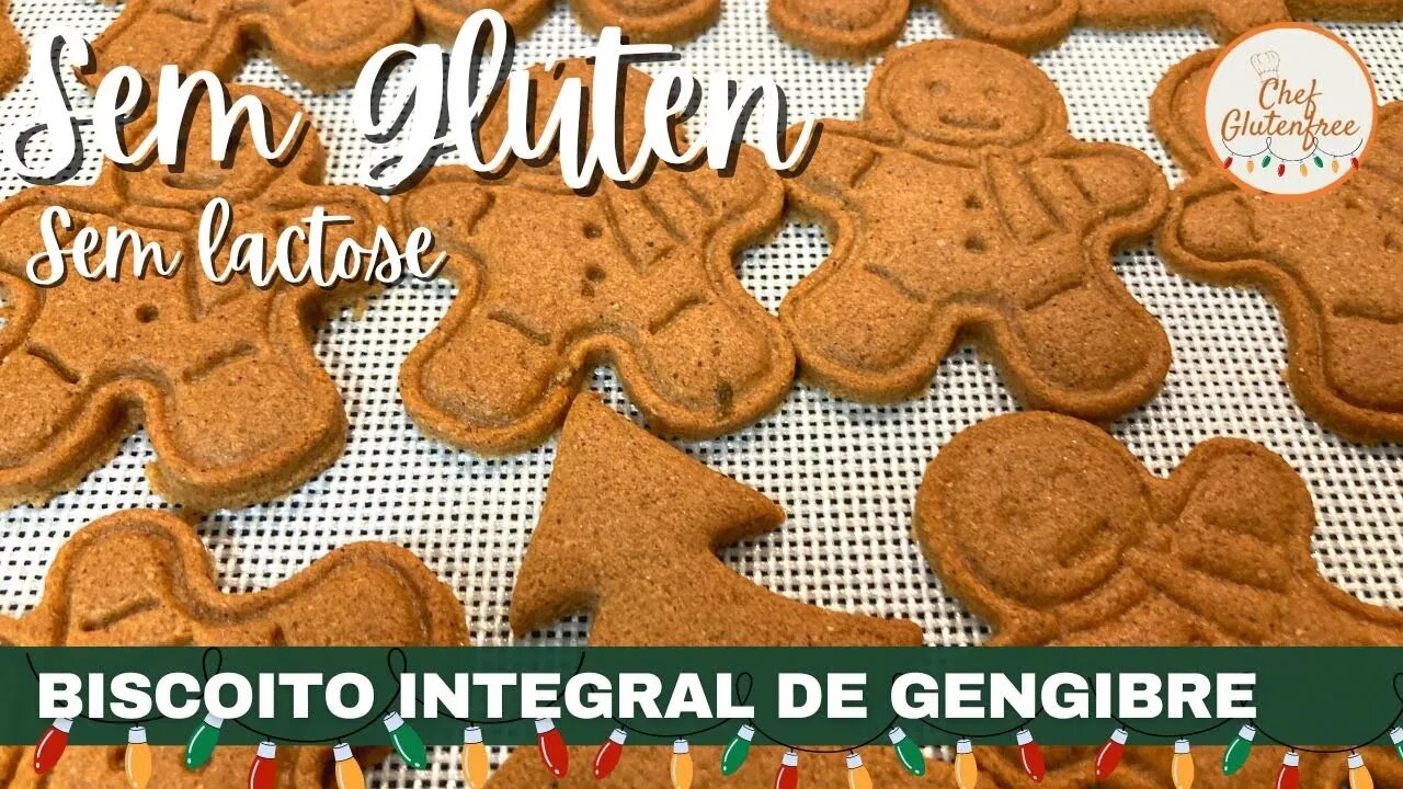 Biscoito Integral de Gengibre - Sem Glúten