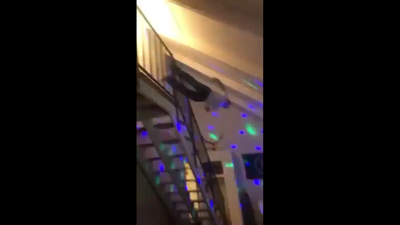 Drunk Man Attempts Epic Fail Dolphin Dive Off Stairs! 🤦‍♂️