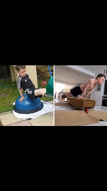 Incredible Kid Shows His Astounding Growth In Gymnastics In Four Years