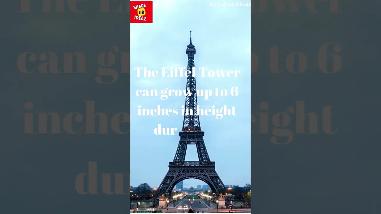 Hidden Secrets: The Surprising Growth of the Eiffel Tower in Summer #shortsfeed #shortsvideo #facts