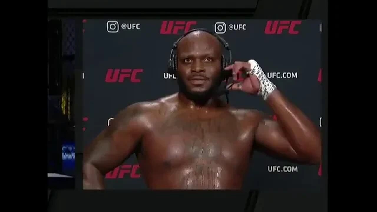 Derrick Lewis with another classic one liner after his ko win needs to take a sh#t great promo