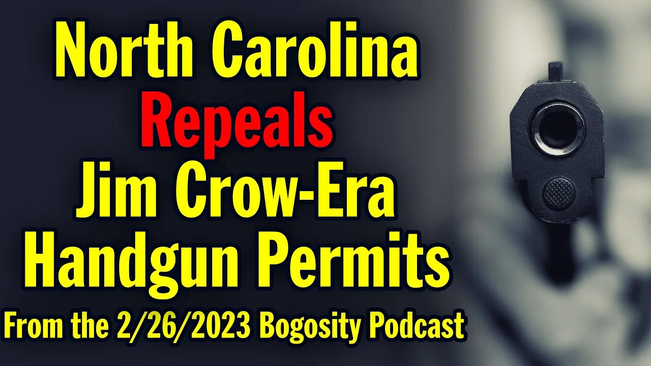 North Carolina Repeals Jim Crow-Era Handgun Permits