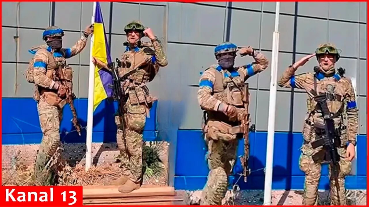 Russians are cleared..- Ukrainian army raised the Ukrainian flag in Sudzha city in Kursk