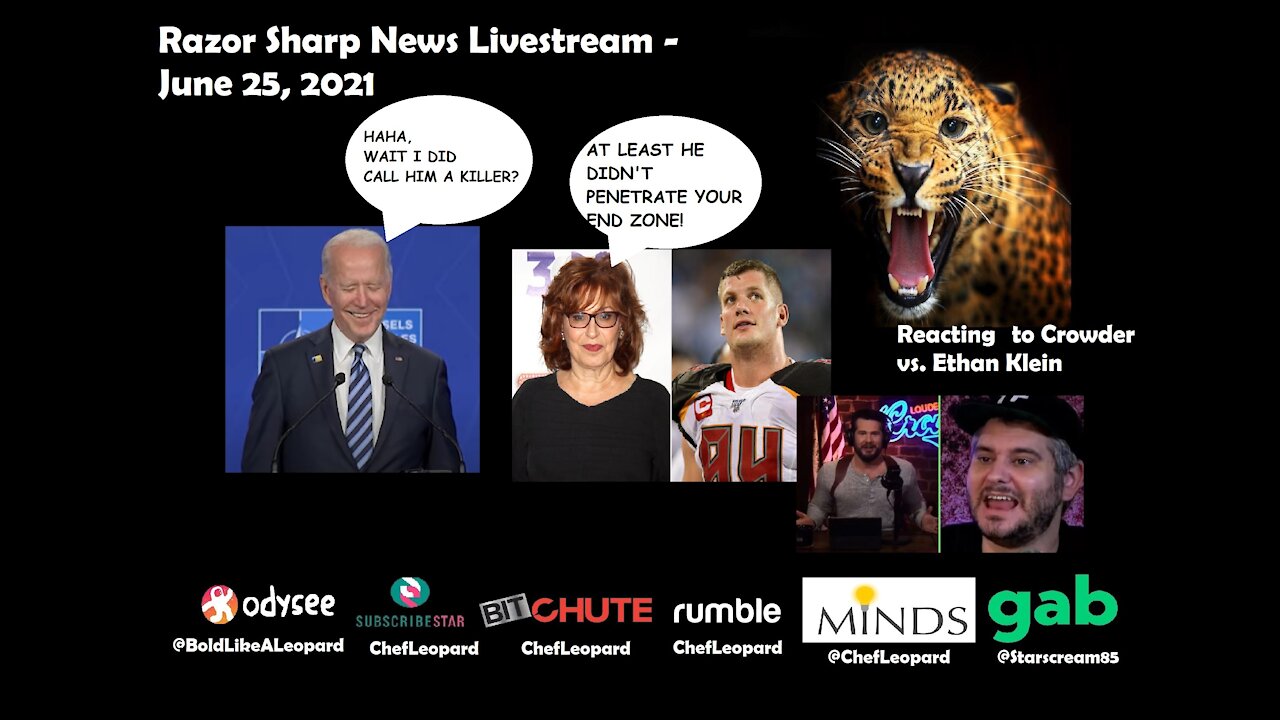 Razor Sharp News Livestream - #Biden vs. #Putin, Infrastructure Bill - Jun262021 - Part 1