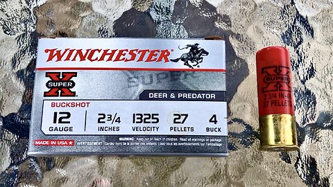 Winchester Super X 12 Gauge 2.75” 27 Pellet #4 Buck - Breakdown