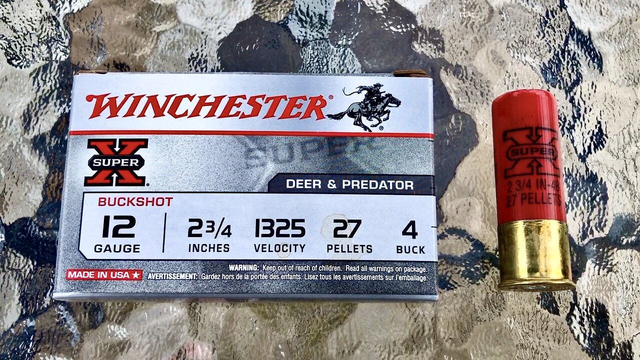 Winchester Super X 12 Gauge 2.75” 27 Pellet #4 Buck - Breakdown