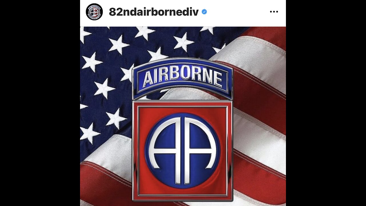 Thank you 82nd Airborne