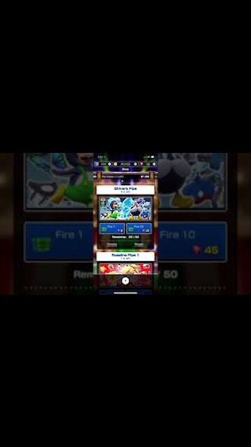 Mario Kart Tour - Shivers Pipe Pull (Rosalina Tour) Trash Reward