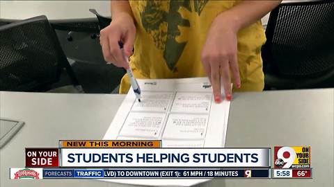 Xavier U students help younger kids get ready