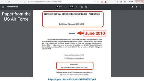 Air Force Document Predicts Covid