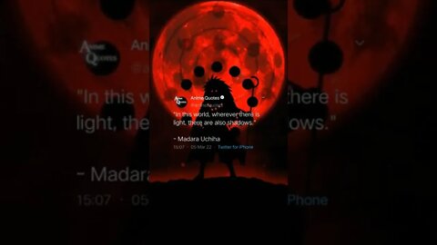 Just be careful. Credits to @aminexquotes on Instagram #shorts #shortsvideo #fyp #quotes #madara