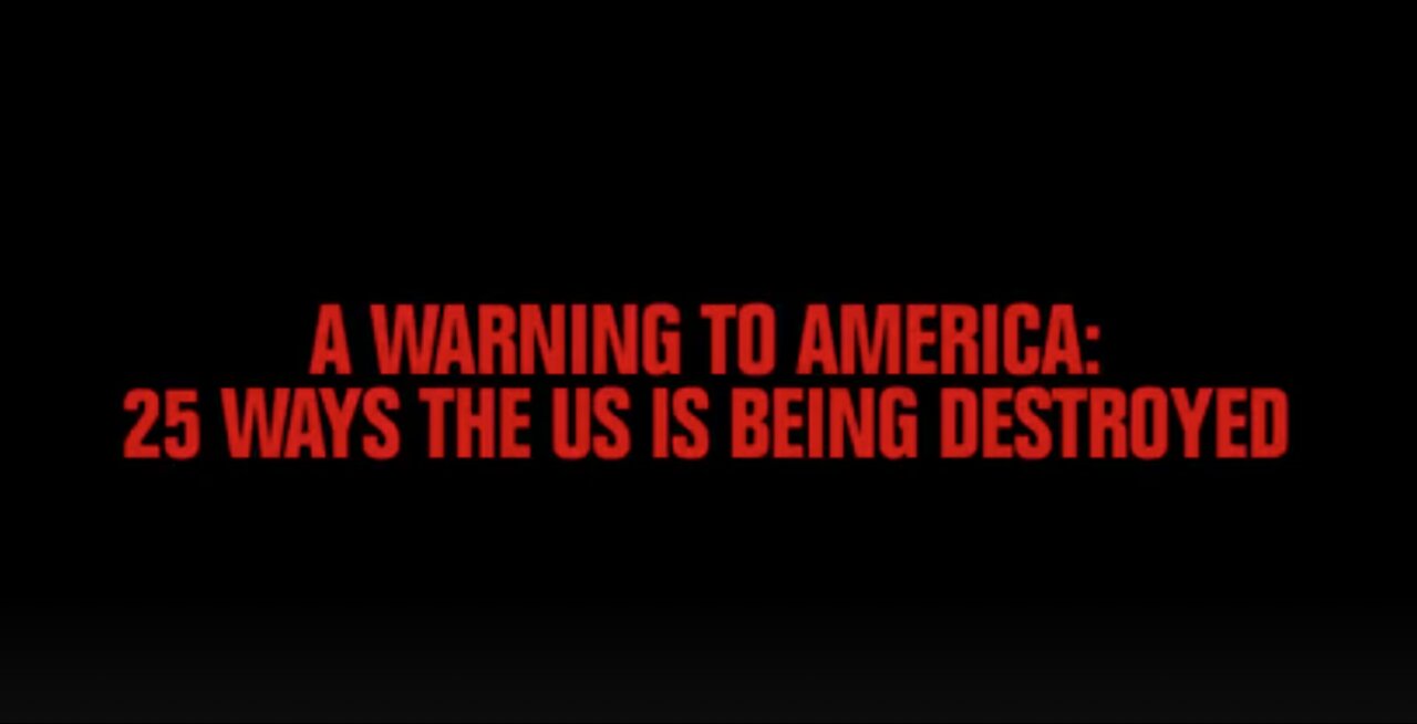 A Warning to America: 25 Ways the US is Being Destroyed | Explained in Under 2 Minutes