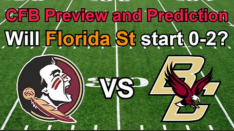 BC vs FSU Football Preview and Prediction!!!/Can Boston College upset Florida St #cfb