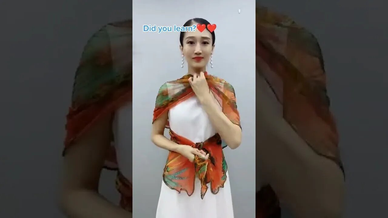 ๐Beautiful Korean Scarf Style!! #ํจ์
ํ #Shorts #tips #korean #์๋
๋ค #ํ