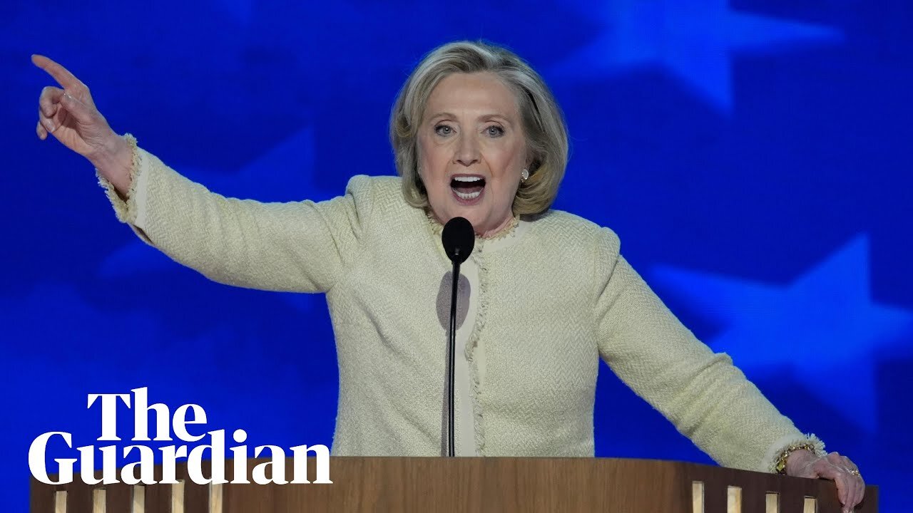 'We have Trump on the run', says Hillary Clinton at the DNC