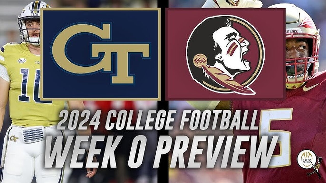 #10 Florida State vs Georgia Tech (AMAZING!) | College Football Week 0 | 2024 College Football