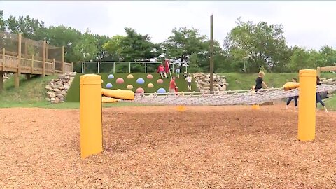 Watch the grand opening of the Lindsey Family Play Space at Edgewater Park