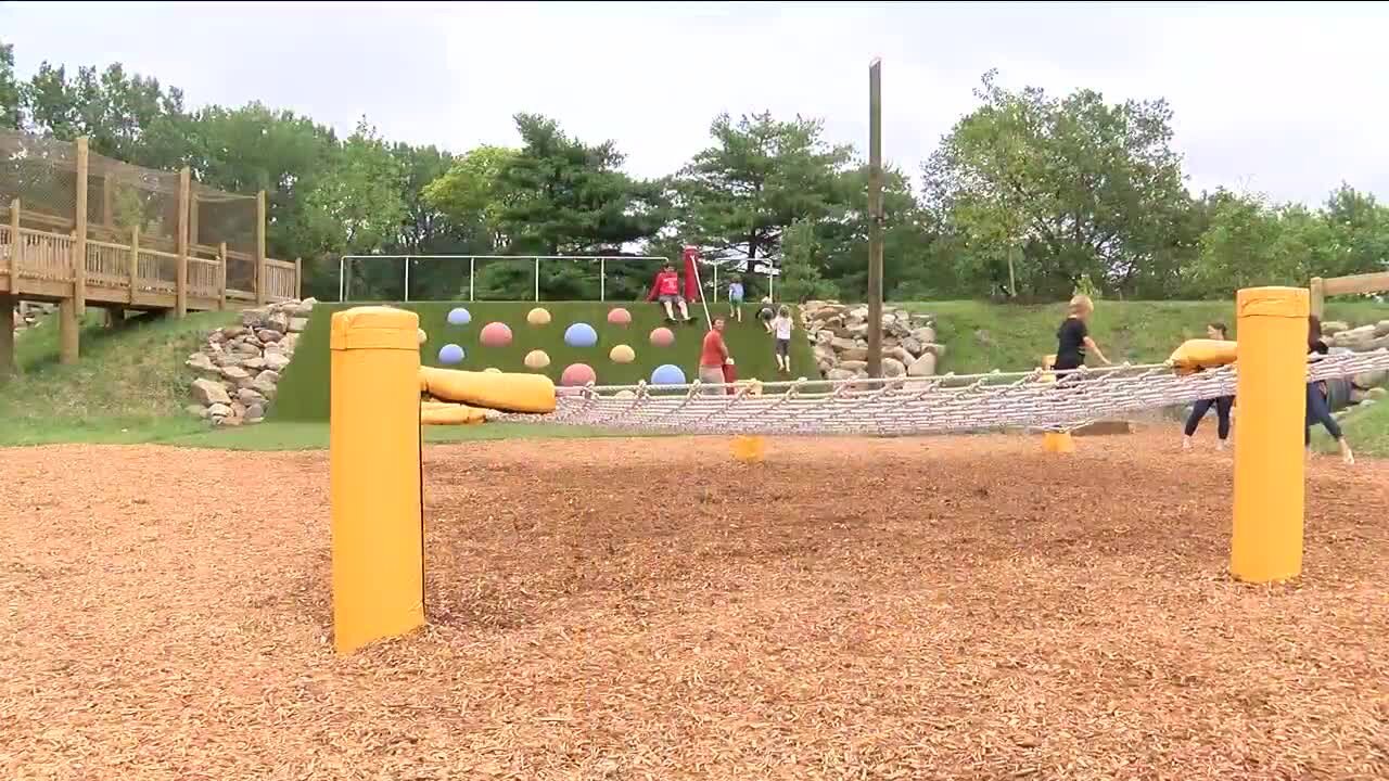 Watch the grand opening of the Lindsey Family Play Space at Edgewater Park