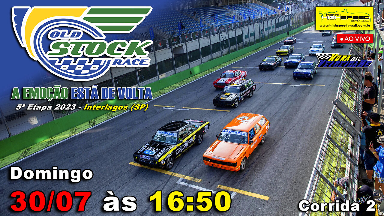 🔴 OLD STOCK RACE | Corrida 2 | 5ª Etapa 2023 | Interlagos (SP) | Ao Vivo