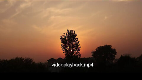 Time lapse of the sunset.