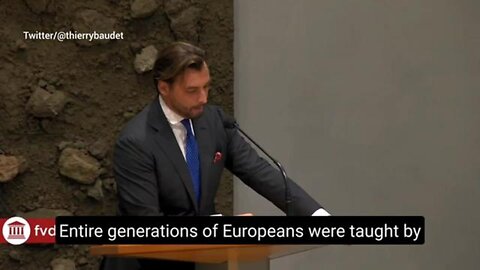 Thierry Baudet continues to spread truths in the Dutch Parliament.