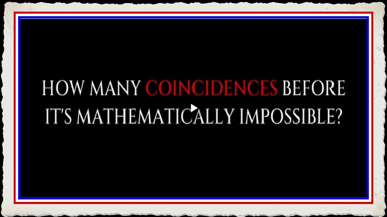 How Many Coincidences Needed - CIC Trump, White Hats Earthalliance Military!