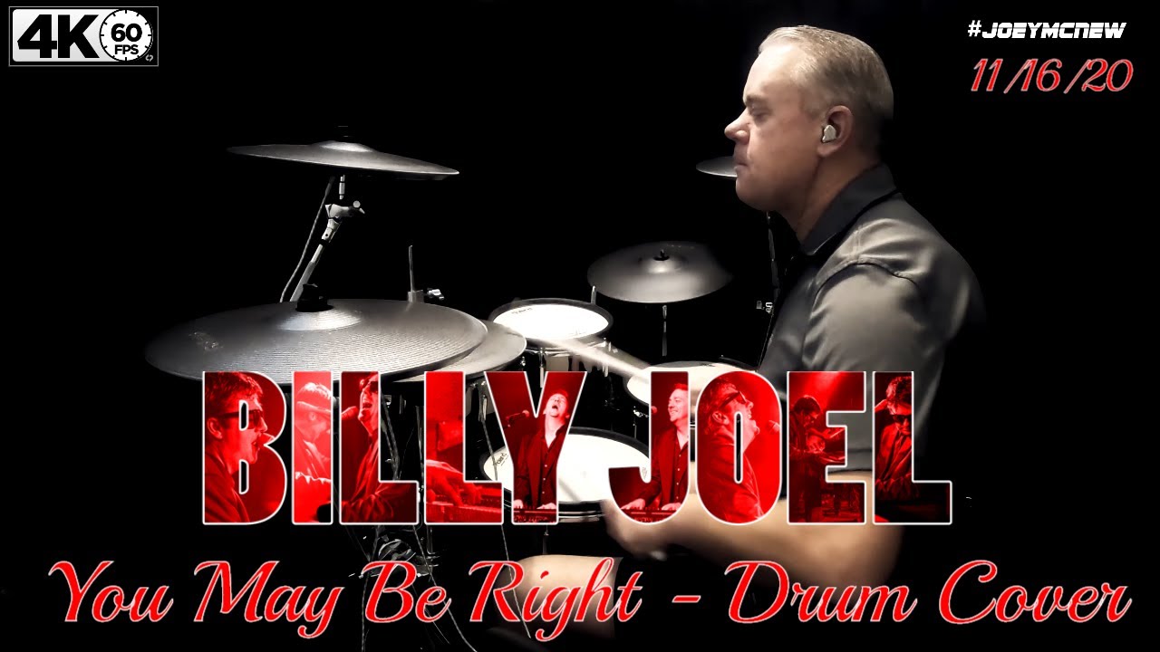 Epic drum cover of Billy Joel's 'You May Be Right'