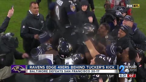 Ravens defeat the 49ers