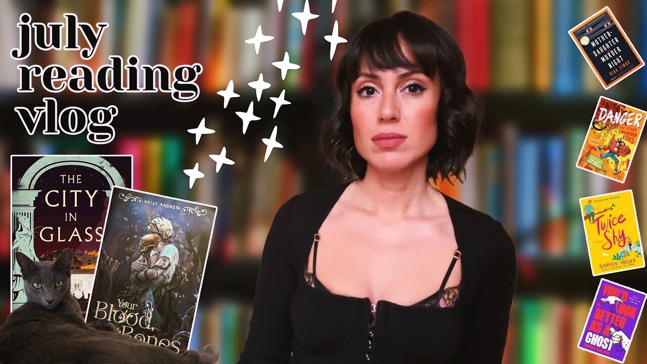 july reading vlog | angels vs demons, childhood frenemies, stabby ladies & more | 6 book reviews