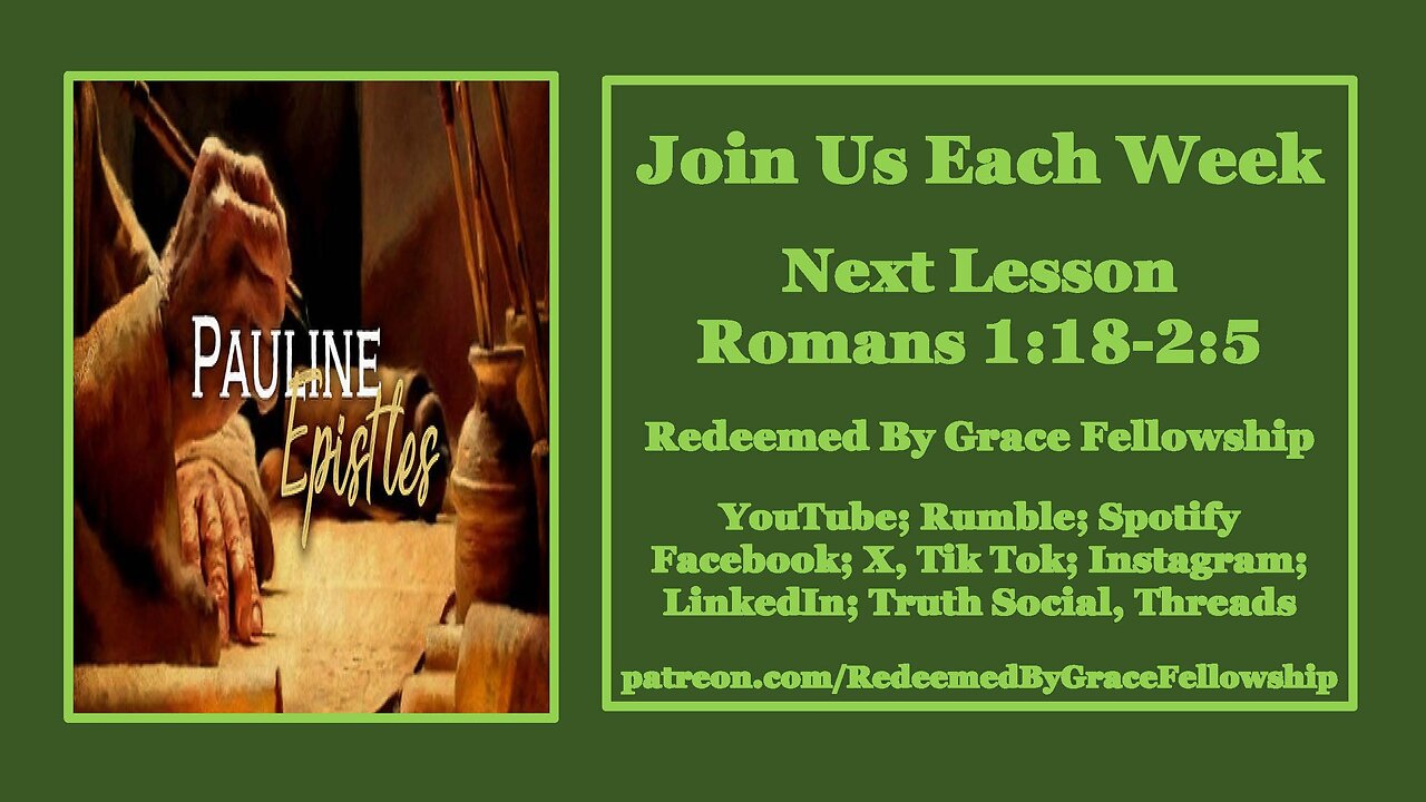 The Pauline Epistles - Romans 1:18-2:5