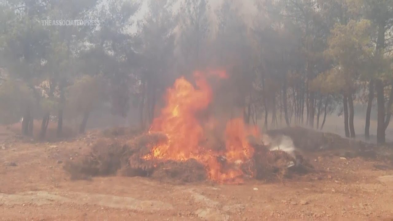 Major wildfire rages on fringes of Greek capital; firefighters deployed