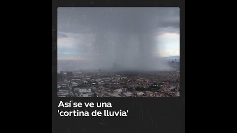 Dron capta un llamativo fenómeno meteorológico en Ciudad de México