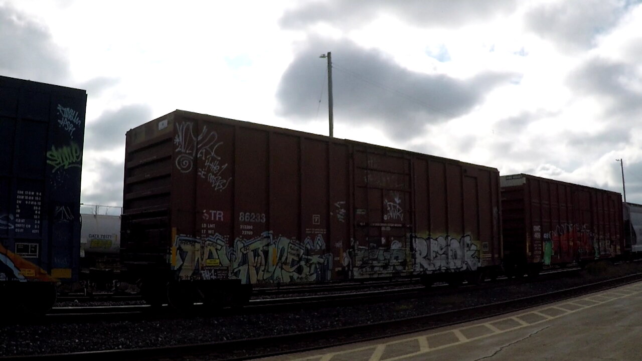 Eastbound Manifest Train In Ontario With CN 2246, CN 2692 & CN 8868 Locomotives