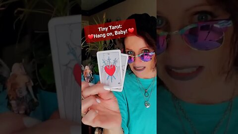 Tiny Tarot:❤️Hang on, Baby! ❤️ #lowkeymagickal #tinytarot #tarot #abundance #dailytarot #motivation