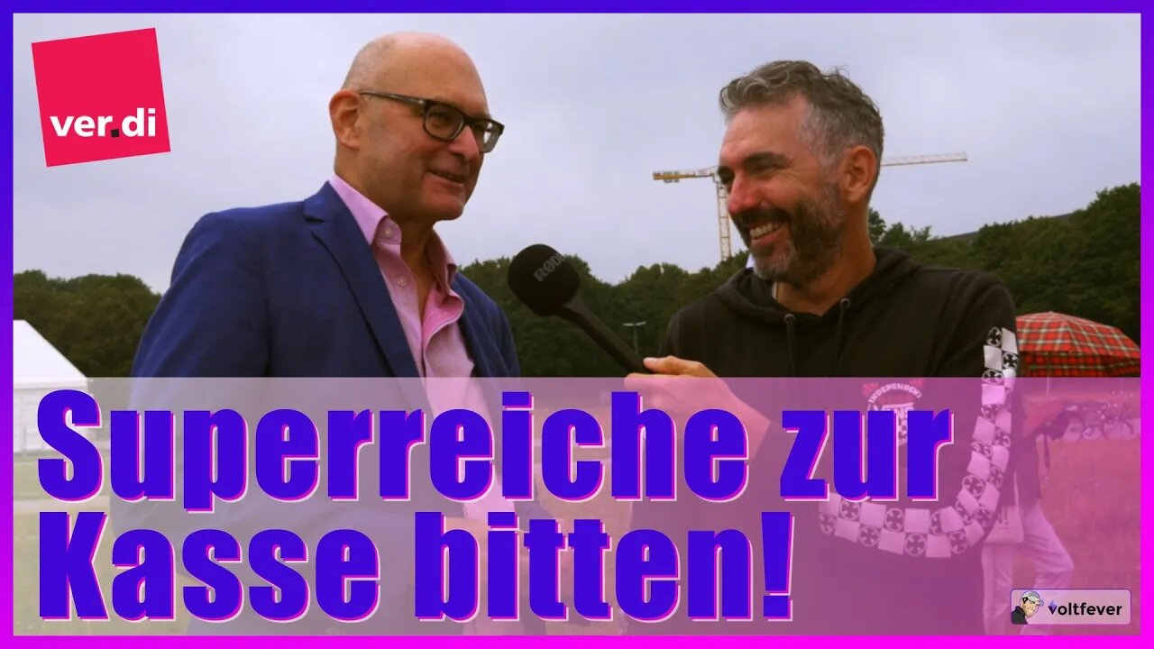Superreiche zur Kasse bitten | Interview mit Hr. Birner, Geschäftsführer verdi München | Wahlkampf