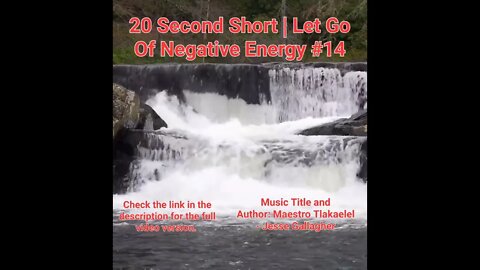 20 Second Short Of Let Go Of Negative Energy | #meditation #shorts #shortsvideo #waterfall #14