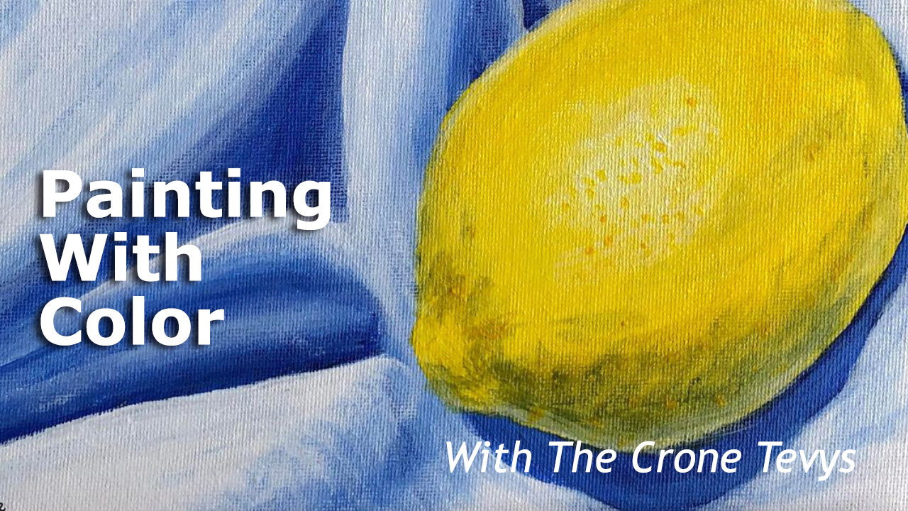 Paint With Color - Lemon on Fabric