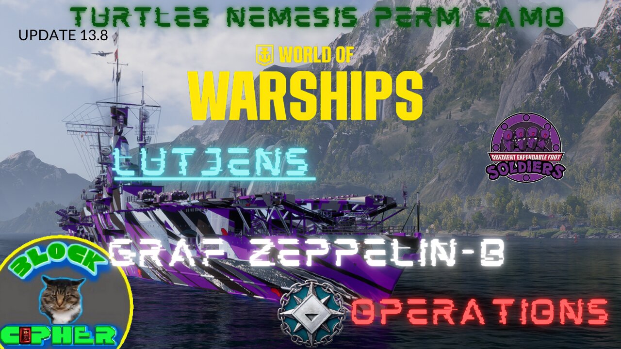 T-8 GRAF ZEPPELIN//U-C Lutjens//Nemesis Camo//UPDATE 13.8 | World of Warships