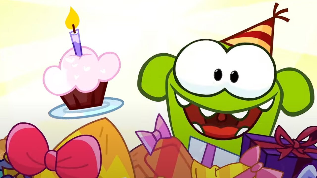 Om Nom's Birthday Party Funny Cartoon Video for Kids