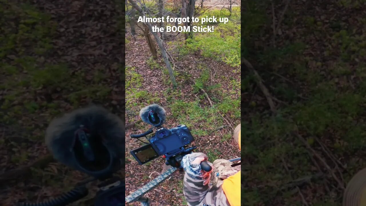 Brushed the tree steps! Almost TOO CLOSE! #deerhunting #hunting #shorts