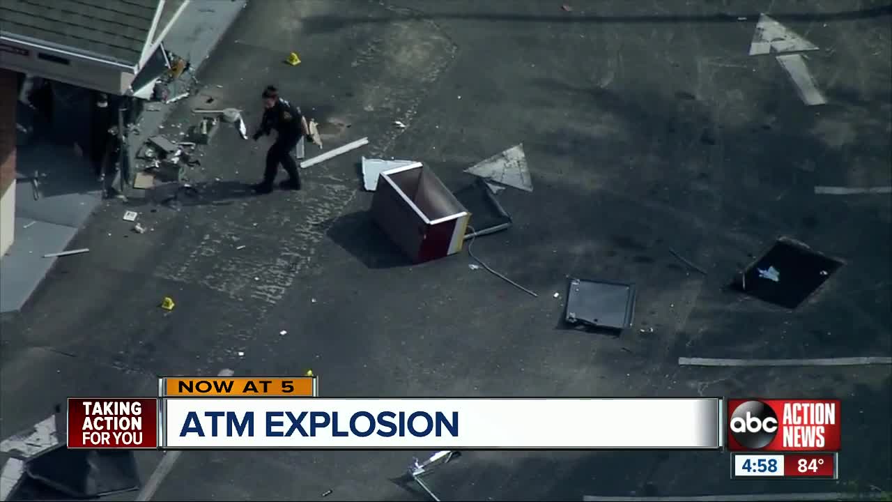 Pinellas deputies investigating explosion to bank ATM in Oldsmar