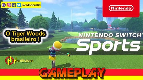 🎮 GAMEPLAY! Me tornei o novo TIGER WOODS no GOLFE do NINTENDO SWITCH SPORTS! Confira nossa Gameplay!