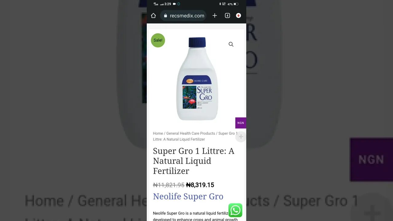 super gro 1litre: A natural liquid organic fertilizer