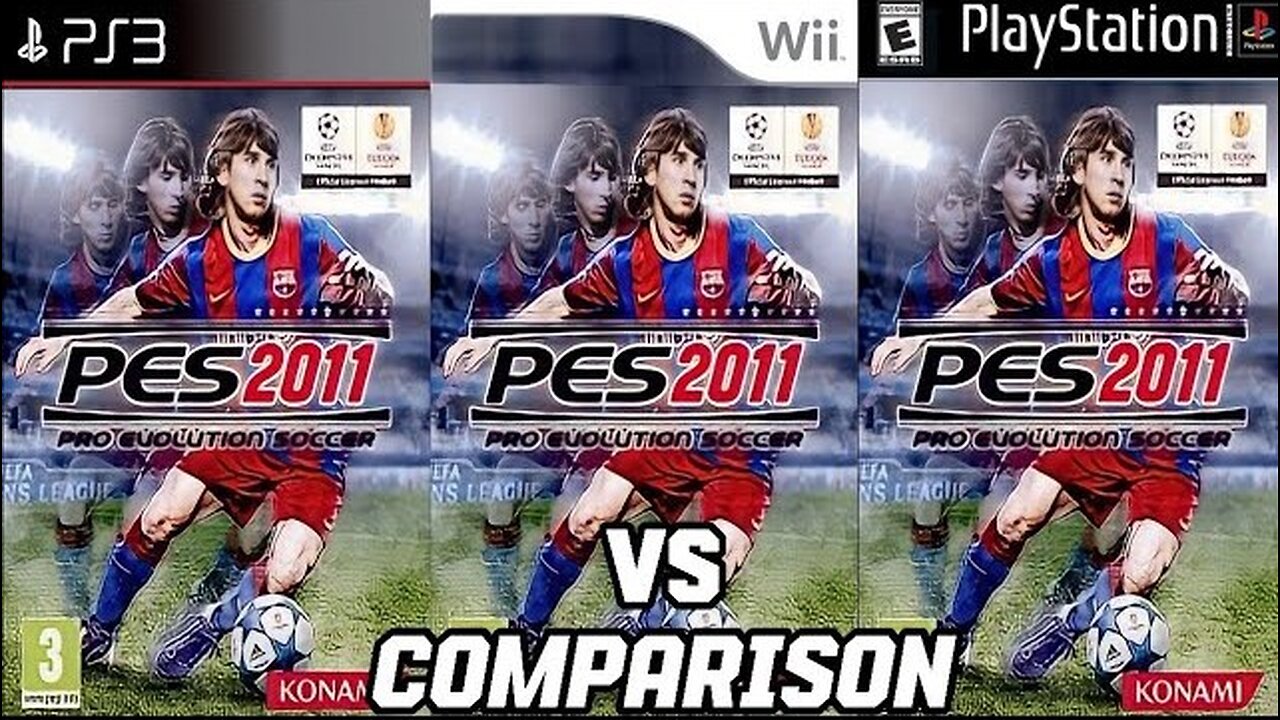 PES 2011 PS3 Vs Nintendo Wii Vs PS1