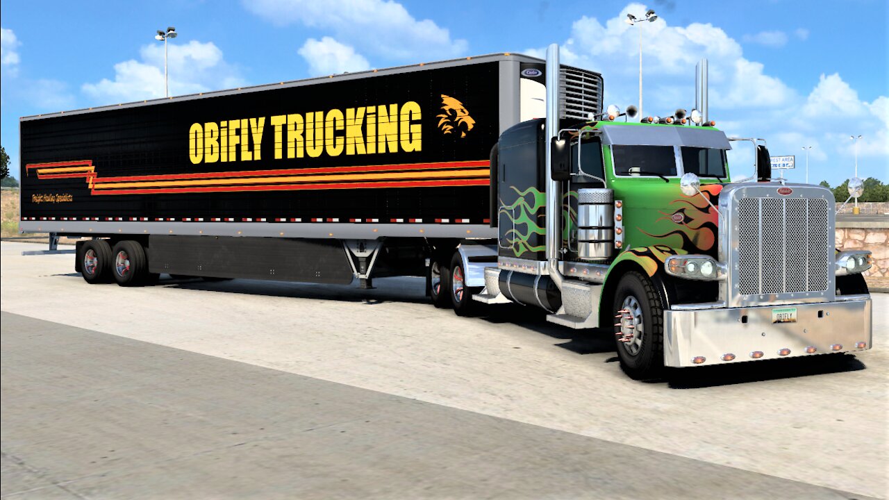 ATS Peterbilt 389 Trailer got a new paintjob OBiFLY TRUCKiNG