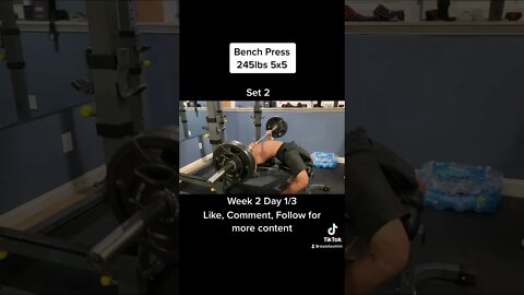 Bench press 245lbs 5x5