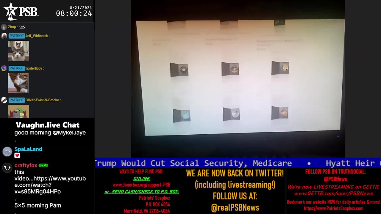 2024-08-21 07:53 EDT - Patriots Soapbox AM: with MykelJaye